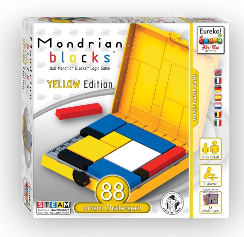 Ah!Ha Kinderspel Mondrian Blocks Geel